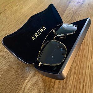 Krewe Unisex Sunglasses: Austin | Polarized  24K Gold Titanium/Zulu (+ case!)